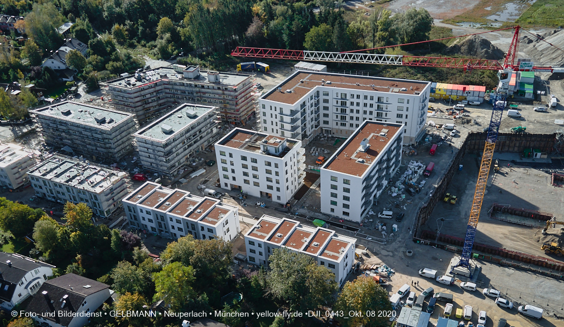 09.10.2020 - Baustelle Alexisqaurtier und Pandion Verde in Neuperlach